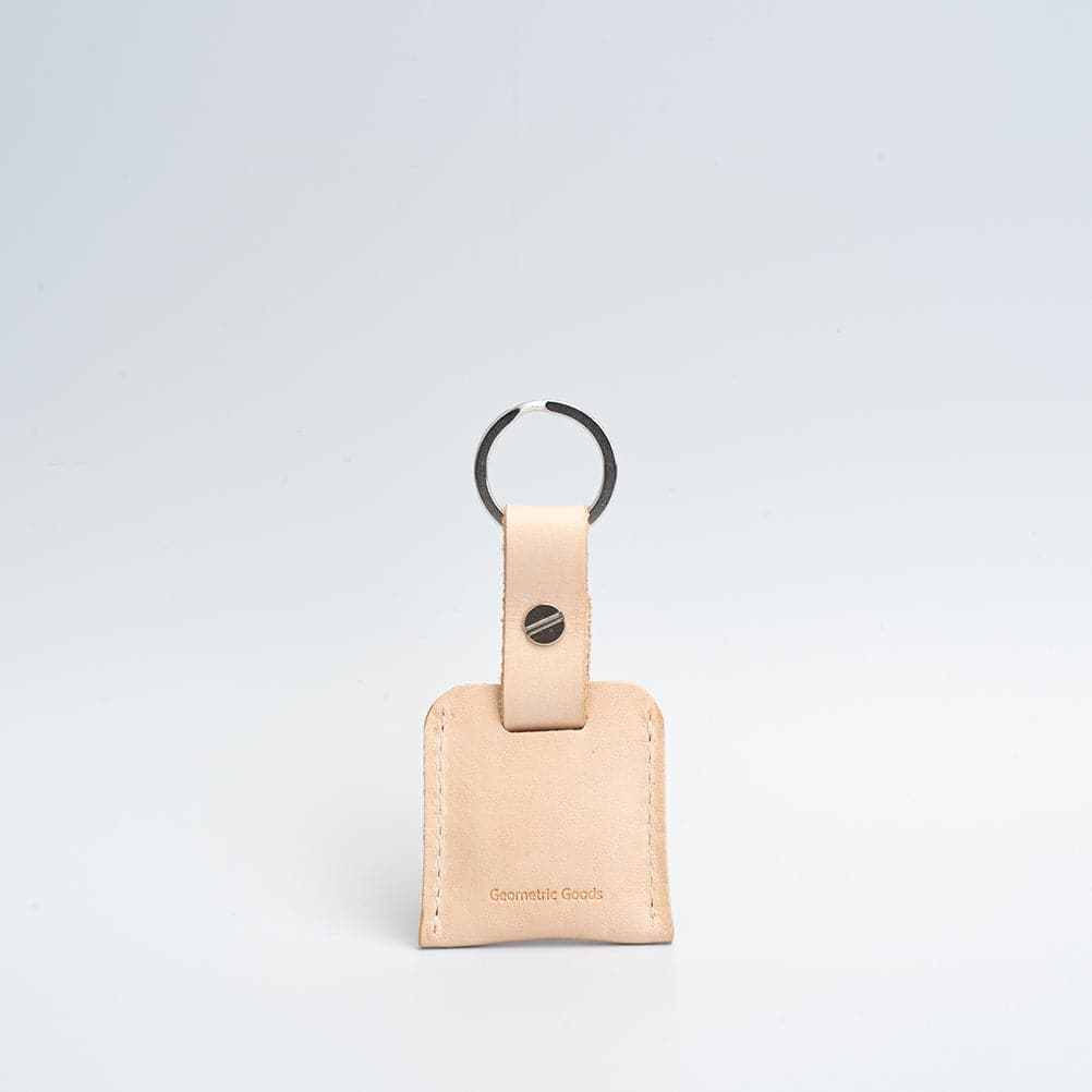 Leather airtag keyring - Geometric Goods