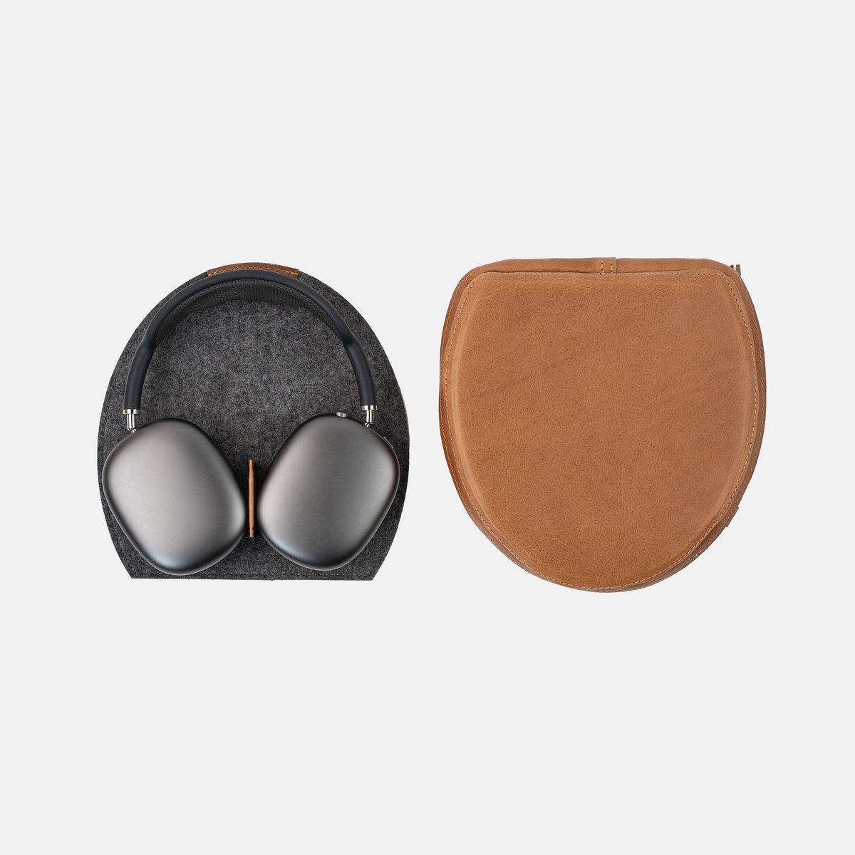 AirPods Max gift set with leather case and Merino Felt Rest Station 2.0