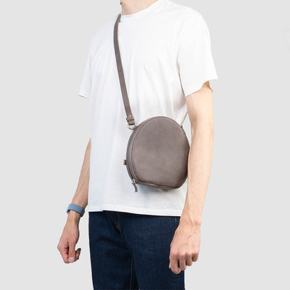 airpods max case with crossbody strap in gray color