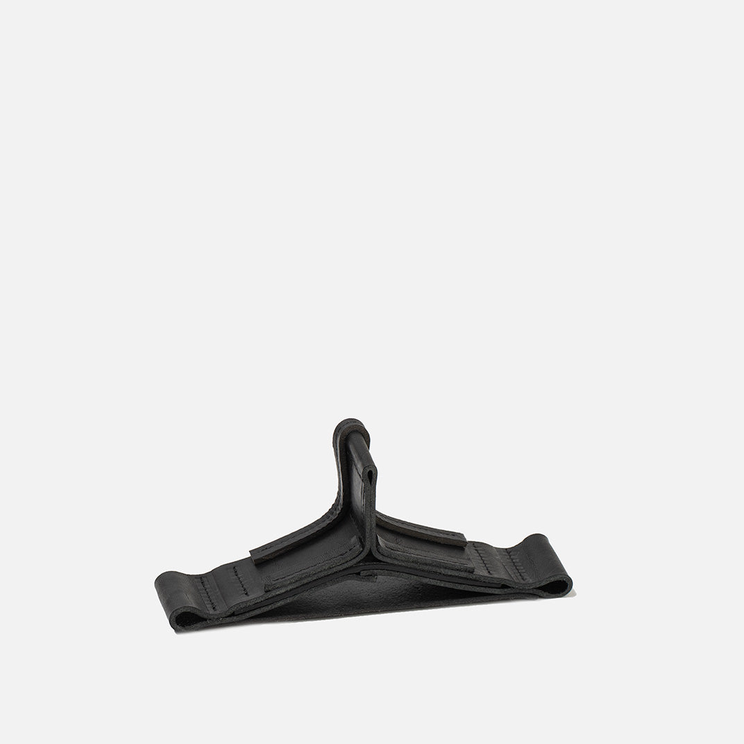 black leather stand for Apple's AirPods Max in black color
