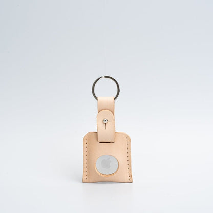 Leather airtag keyring - Geometric Goods