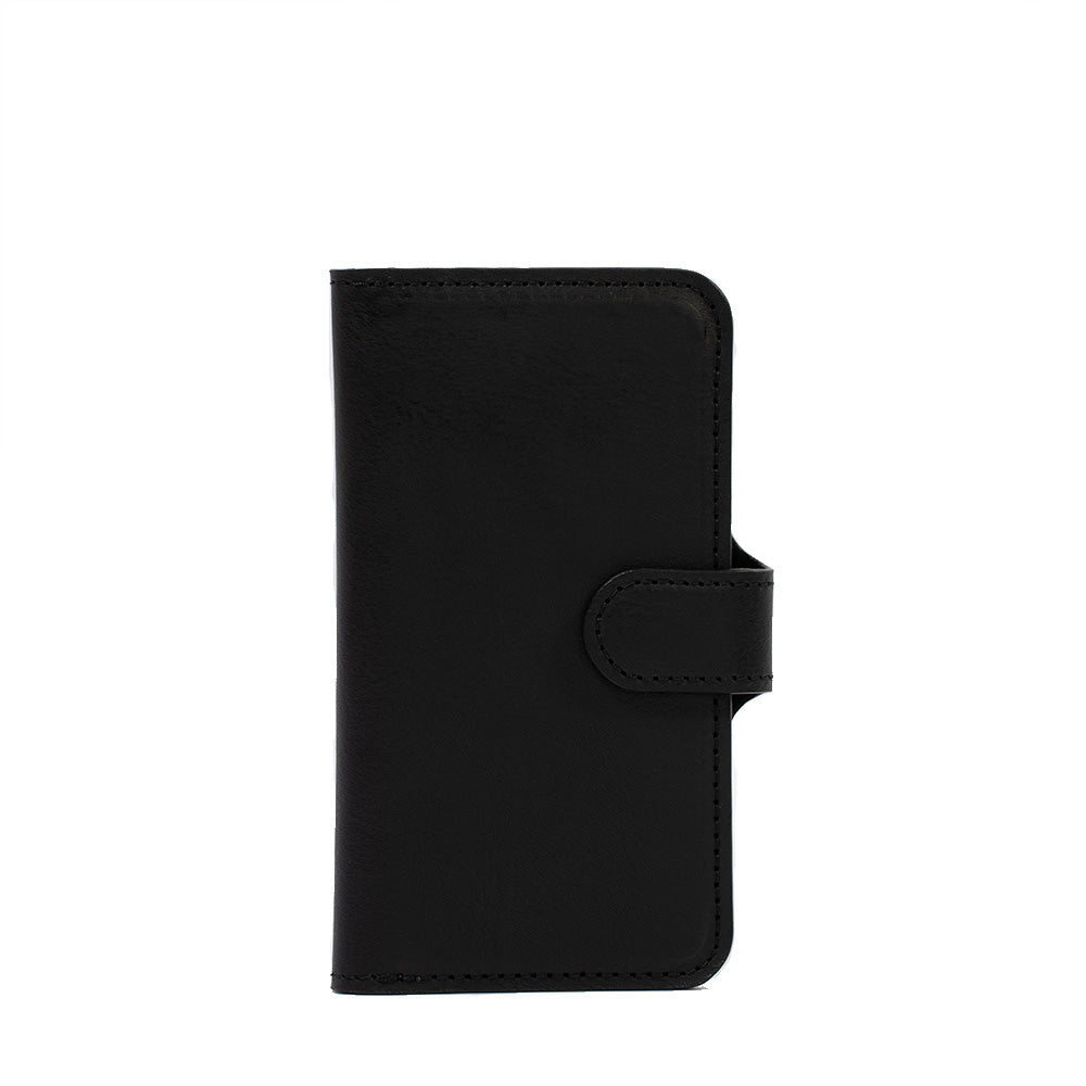 black iphone 14 pro max folio wallet for men and women