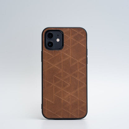 brown iphone 12 leather case