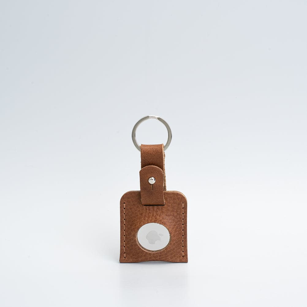 Leather airtag keyring - Geometric Goods