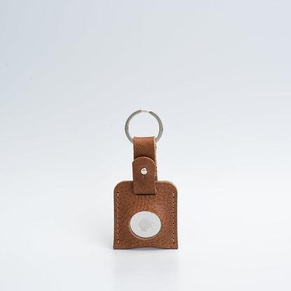 Leather airtag keyring - Geometric Goods