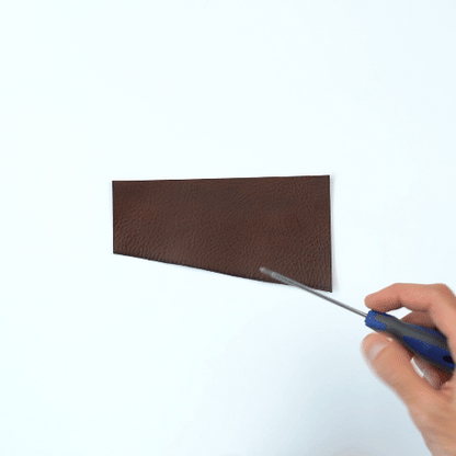 Leather AirTag bag charm - Geometric Goods