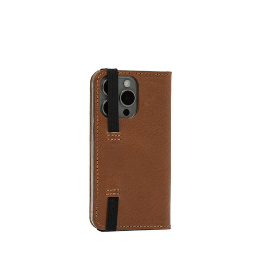 Leather Folio Case for iPhone 15 Pro with MagSafe