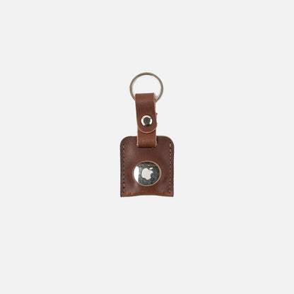 Leather AirTag keyring, product detail