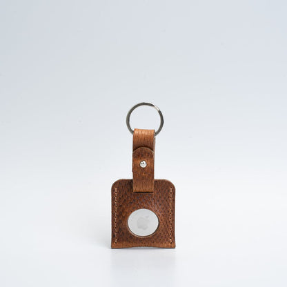 Leather airtag keyring - Geometric Goods