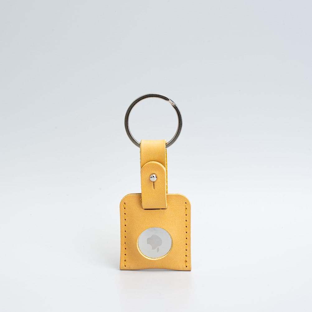 Leather airtag keyring - Geometric Goods