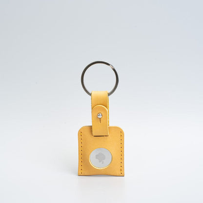 Leather airtag keyring - Geometric Goods