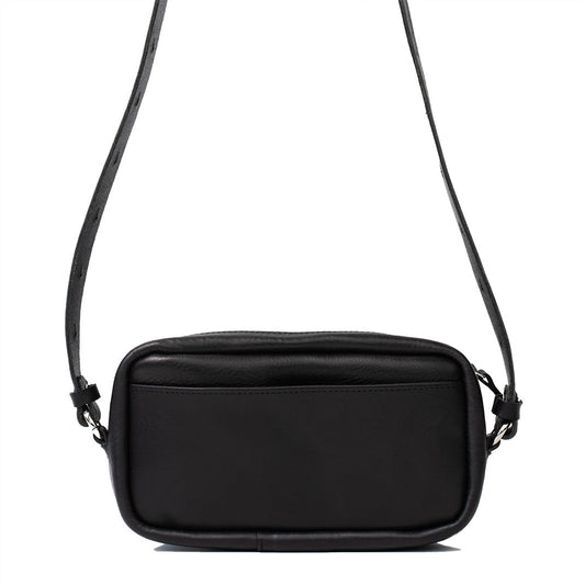 small mens messenger bag in black color